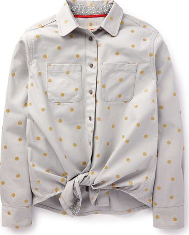 Johnnie  b, 1669[^]35213388 Boyfriend Shirt Light Grey/Gold Spot Johnnie b,