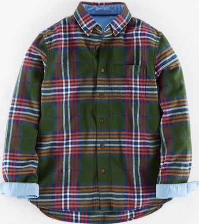 Johnnie  b Brushed Flannel Shirt Green Johnnie b, Green