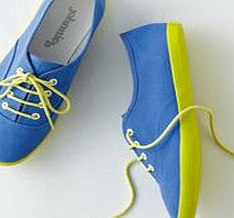 Johnnie  b Canvas Plimsolls, Fluoro Blue/Citronella 33906850