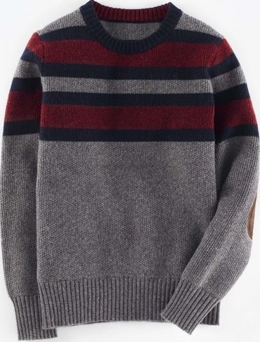 Johnnie  b, 1669[^]34939033 Crew Neck Jumper Grey Johnnie b, Grey 34939033