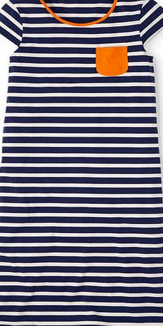 Johnnie  b Elsie Dress Navy/Ecru Stripe Johnnie b,