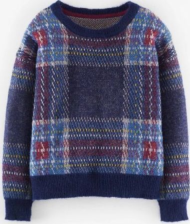 Johnnie  b, 1669[^]35163633 Este Jumper Navy/Raspberry Coulis Tartan Johnnie