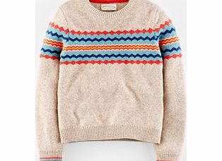 Johnnie  b Fair Isle Jumper, Blue,Oatmeal Marl 34292607