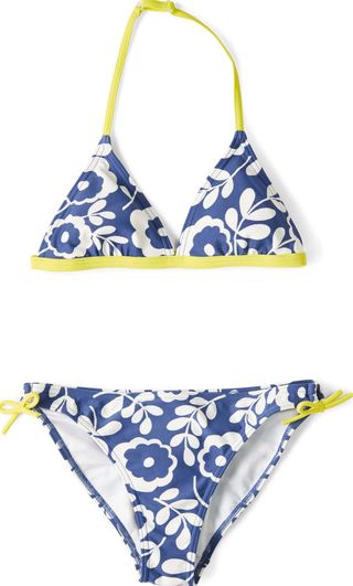 Johnnie  b, 1669[^]34507756 Halterneck Bikini Soft Navy Daisy Vine Johnnie