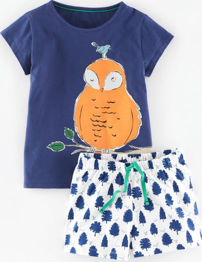 Johnnie  b Jersey Sleep Set Soft Navy Owl Johnnie b, Soft