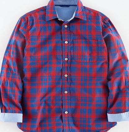 Johnnie  b Laundered Shirt Red/Reef Check Johnnie b,