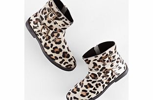 Johnnie  b Leather Biker Boots, Leopard 34186270