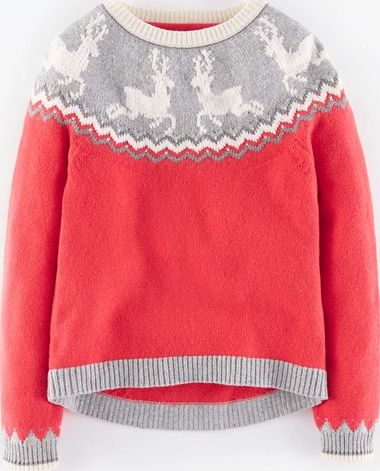 Johnnie  b Mary Jumper Washed Red/Grey Marl Johnnie b,