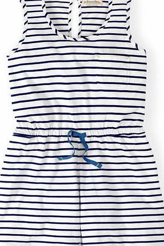 Johnnie  b Nell Playsuit Snowdrop/Navy Stripe Johnnie b,