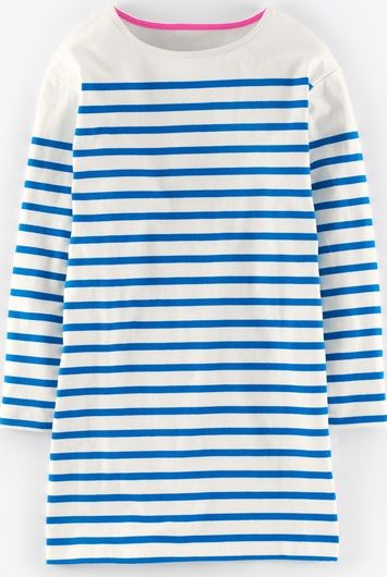 Johnnie  b, 1669[^]34891226 Peggy Tunic Snowdrop/Paradise Blue Stripe