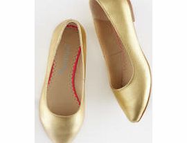 Johnnie  b Pointed Ballet Flats, Leopard,Gold Metallic