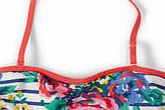 Johnnie  b Printed Bandeau Bikini Top, Multi Breton English