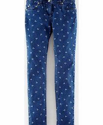 Johnnie  b Printed Super Stretch Skinnies, Anchor Print