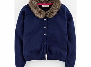 Johnnie  b Scarlett Cardigan, Navy/Fur Collar 34422741