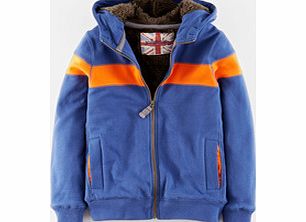 Johnnie  b Shaggy Lined Zip Through, Cadet Blue,Grey Marl