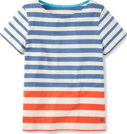 Johnnie  b, 1669[^]35171693 Stripy Colourblock T-shirt Cream Johnnie b,