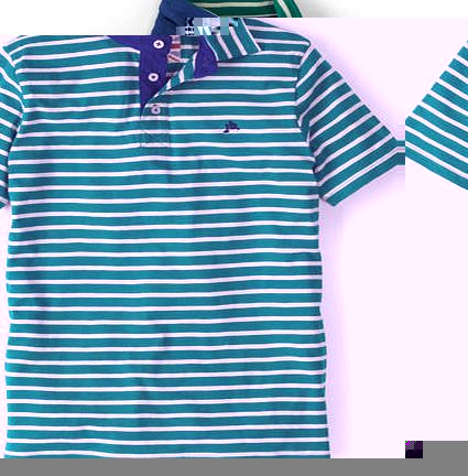 Johnnie  b Stripy Slub Polo, Grey 34538736