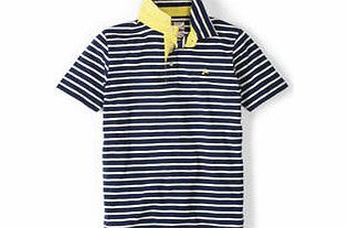 Johnnie  b Stripy Slub Polo, Navy/Ecru,Jade Green/Ecru