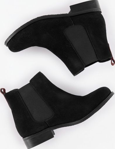 Johnnie  b Suede Chelsea Boots Black Johnnie b, Black