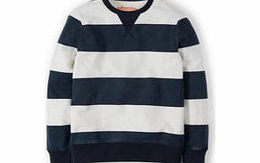 Johnnie  b Sweatshirt, Navy/Ecru Stripe,Yellow Union Jack