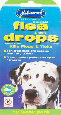 Johnson`s Pet Johnsons Dog Flea Drop Large 12 Weeks