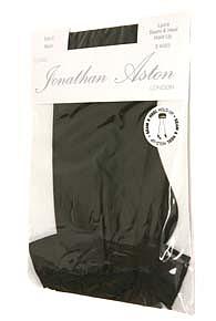 Ladies 1 Pair Jonathan Aston Lycra Seam And Heel Hold Ups Black