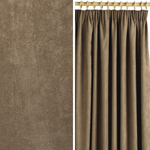 Chicago Pencil Pleat Curtains- Coffee- W201 x D183cm