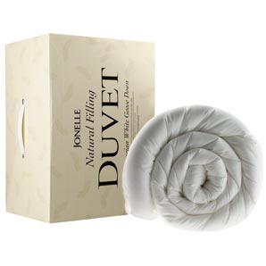 Jonelle Hungarian Goose Down Duvet- 10.5 Tog- Single