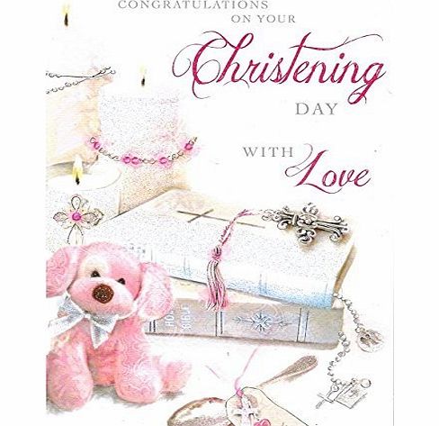 Jonny Javelin Card Co Jonny Javelin Girl Christening Day Card (JJ5663)