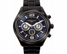 Jorg Gray Mens Black Steel Bracelet Watch