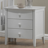 Joseph Furniture Joseph 3 Drawer Cabinet Rubberwood with White finish