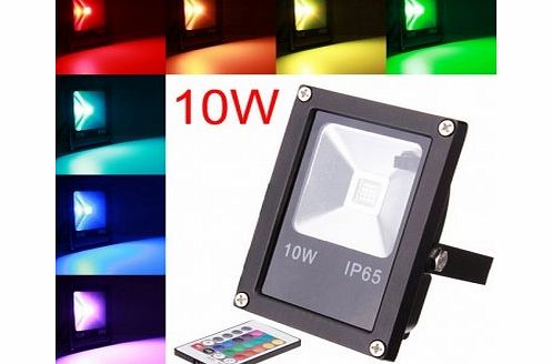 Jprocure 10W RGB IP65 LED Floodlight Wash Light Garden Lamp Outdoor AC 85-265V