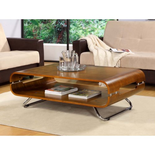 Jual Furnishings Curve Coffee Table in Walnut