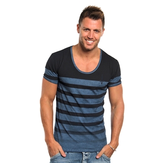 Printed Stripe T-Shirt