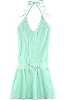 Halter terrycloth dress