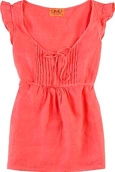 Juicy Couture Linen Tie Top