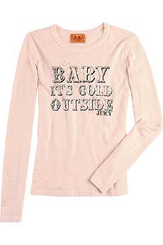 Juicy Couture Slogan Snowflake Top