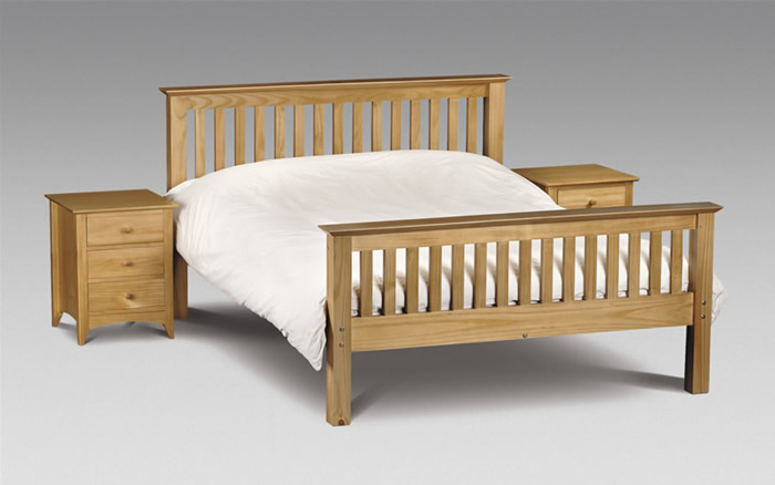 Julian Bowen Beds Barcelona 3ft Single Pine Bed