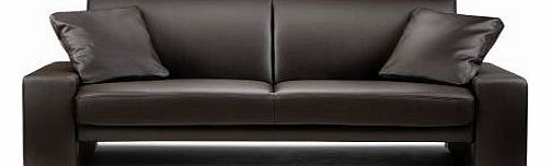 Julian Bowen Faux Leather Supra Sofa, Brown