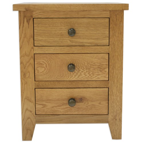 Marlborough 3 Drawer Bedside Table