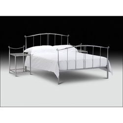 Julian Bowen Venus 3ft Single Bedstead - Aluminium Finish