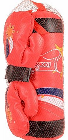 JUMBO DEALS Childrens Boxing Set Kids Boxing Set Punching Sparring Bag 