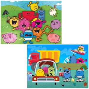 Jumbo Mr Men 2 x 70 Piece Jigsaws