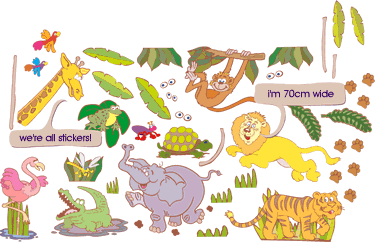 Safari Jumbo Wall Stickers