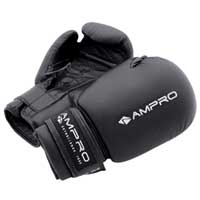 Junior Leather Sparring Gloves Black