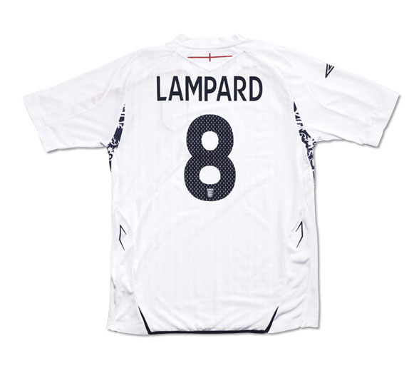 Umbro 07-09 England home (Lampard 8) - Kids