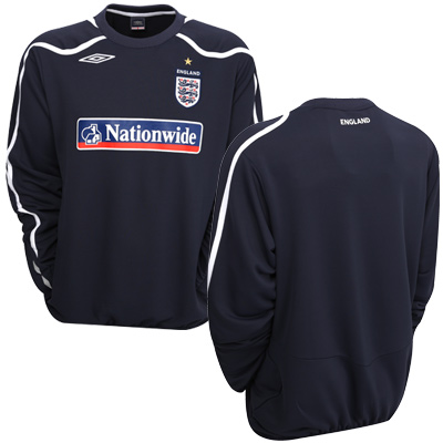 Umbro 08-09 England Training Sweat Top (navy) - Kids