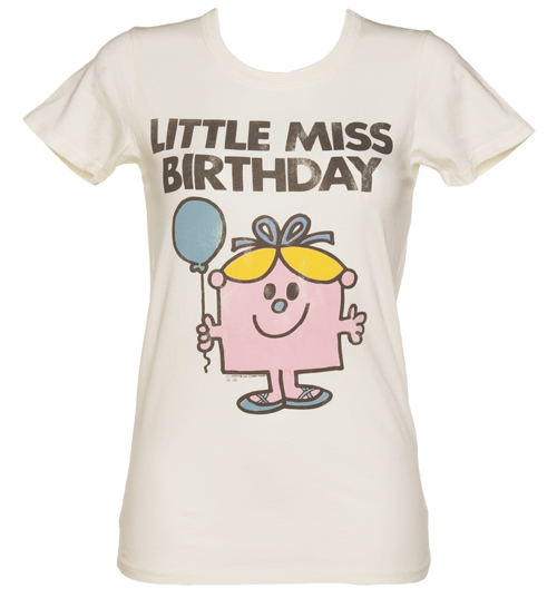 Ladies Sugar White Little Miss Birthday Vintage