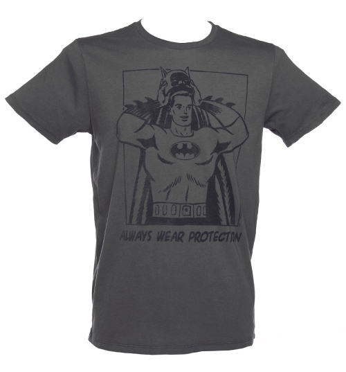 Mens Charcoal Always Wear Protection Batman