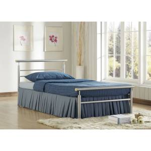 Jupiter Metal Bed Frame / Bedstead in Silver
